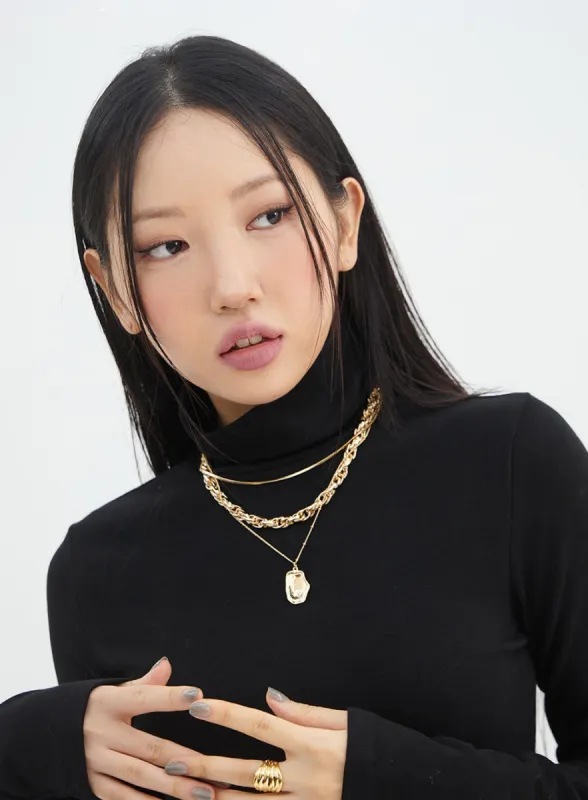 Layered Necklace IN317 sold by Lewkin
