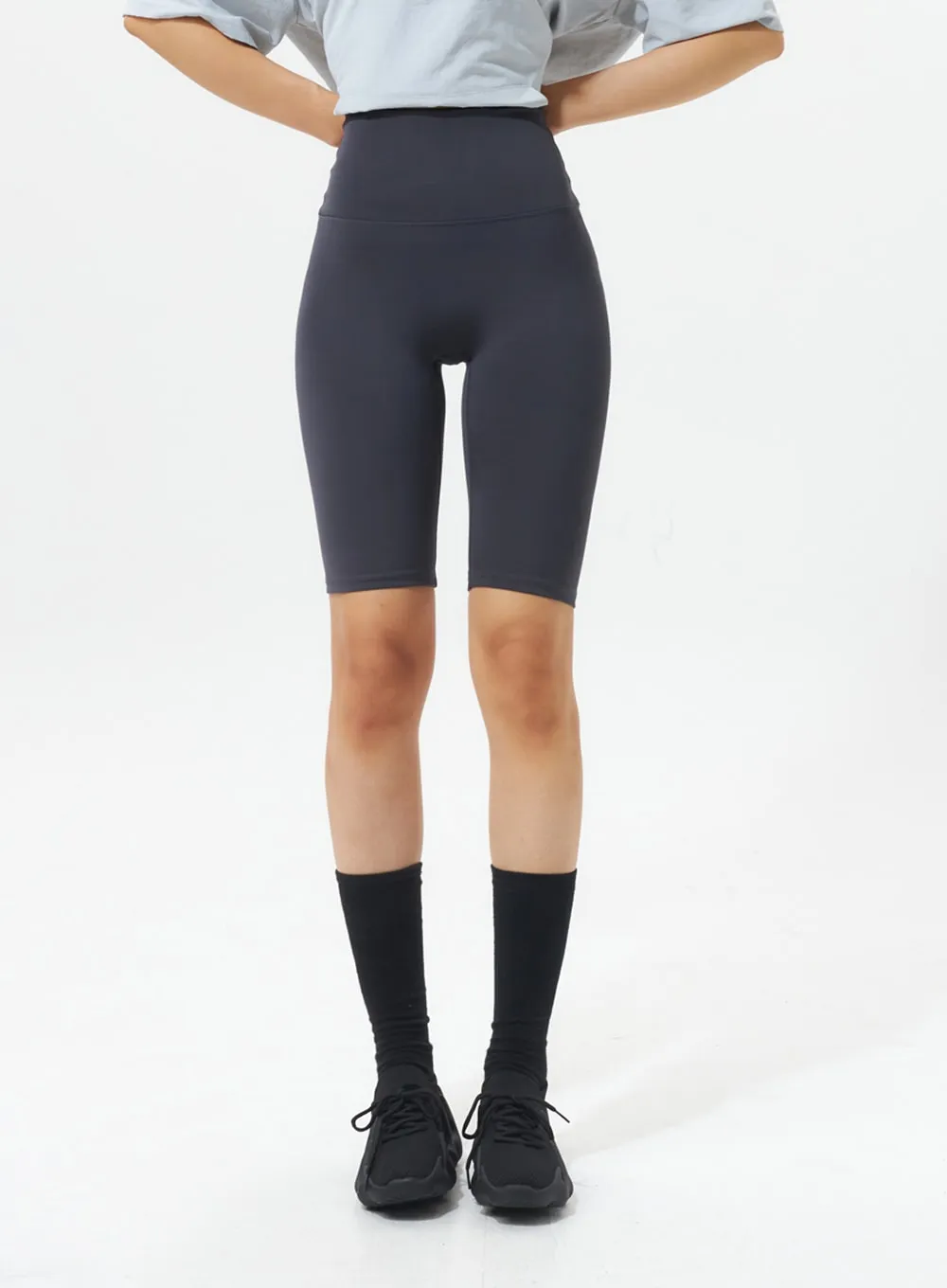 High Waist Biker Leggings IL314 sold by Lewkin product image thumbnail 2