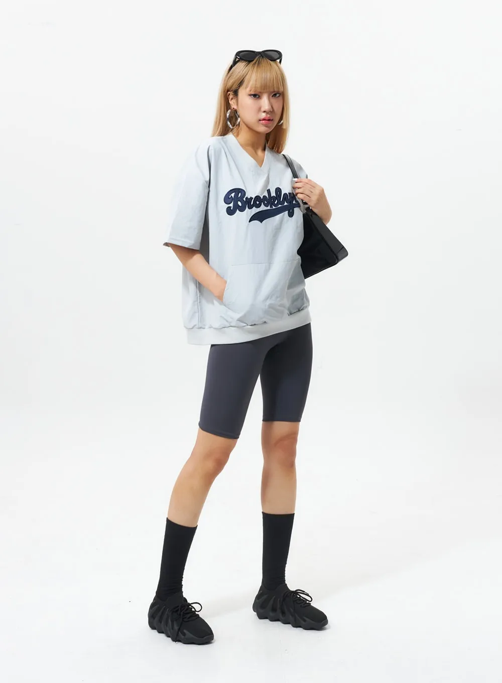 High Waist Biker Leggings IL314 sold by Lewkin product image thumbnail 3