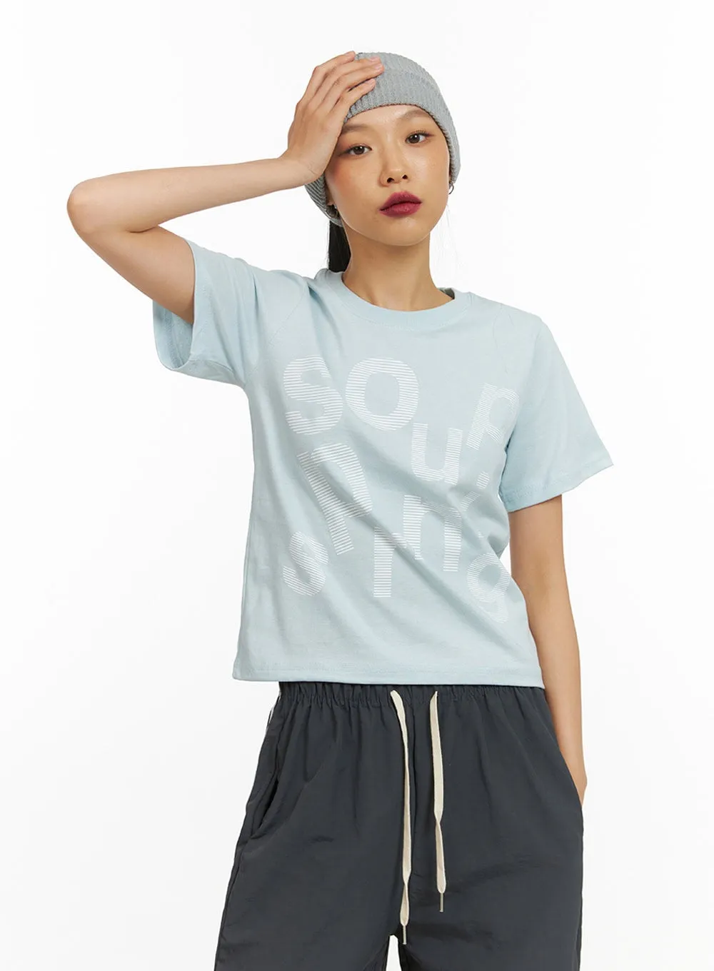 Classic Cotton Graphic Shirt IY422 sold by Lewkin