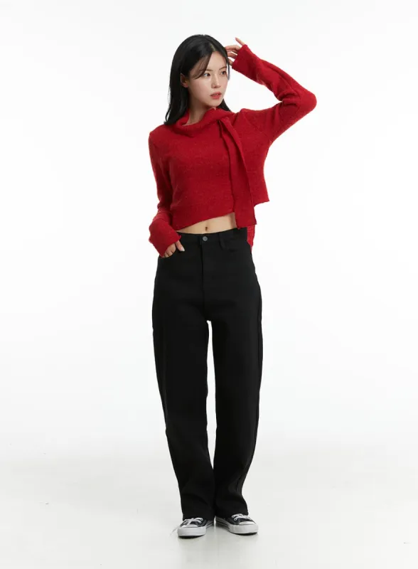 Fleece Straight Leg Pants OD307 sold by Lewkin
