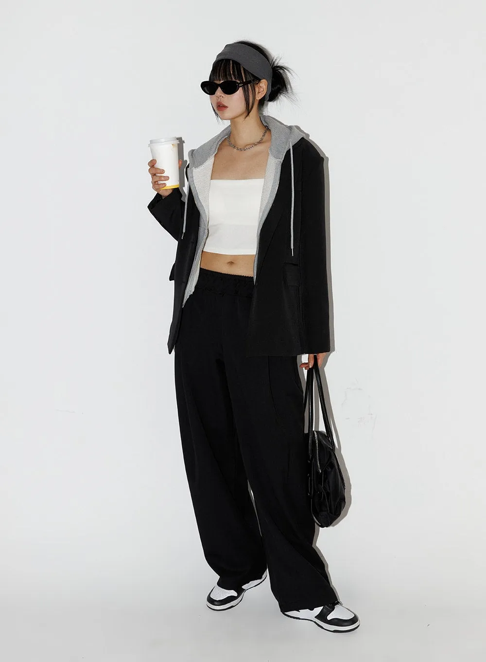 Oversized Solid Blazer Jacket IF402 sold by Lewkin product image thumbnail 2