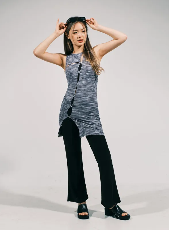 Slit Layered Mini Dress CJ03 sold by Lewkin