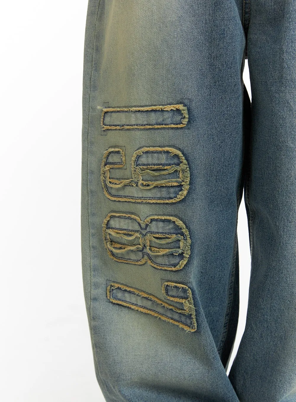 Distressed Baggy Straight Jeans CM413 sold by Lewkin product image thumbnail 5
