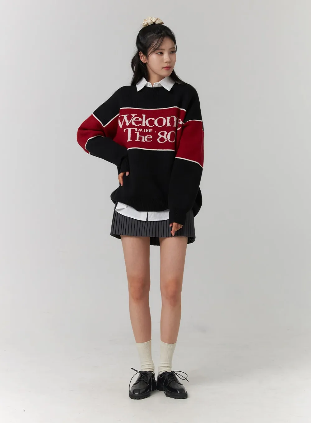 Ruffle Pleated Mini Skirt OJ417 sold by Lewkin product image thumbnail 4