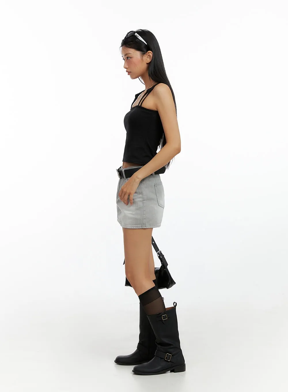 Buckle Faux Leather Boots IL419 sold by Lewkin product image thumbnail 5