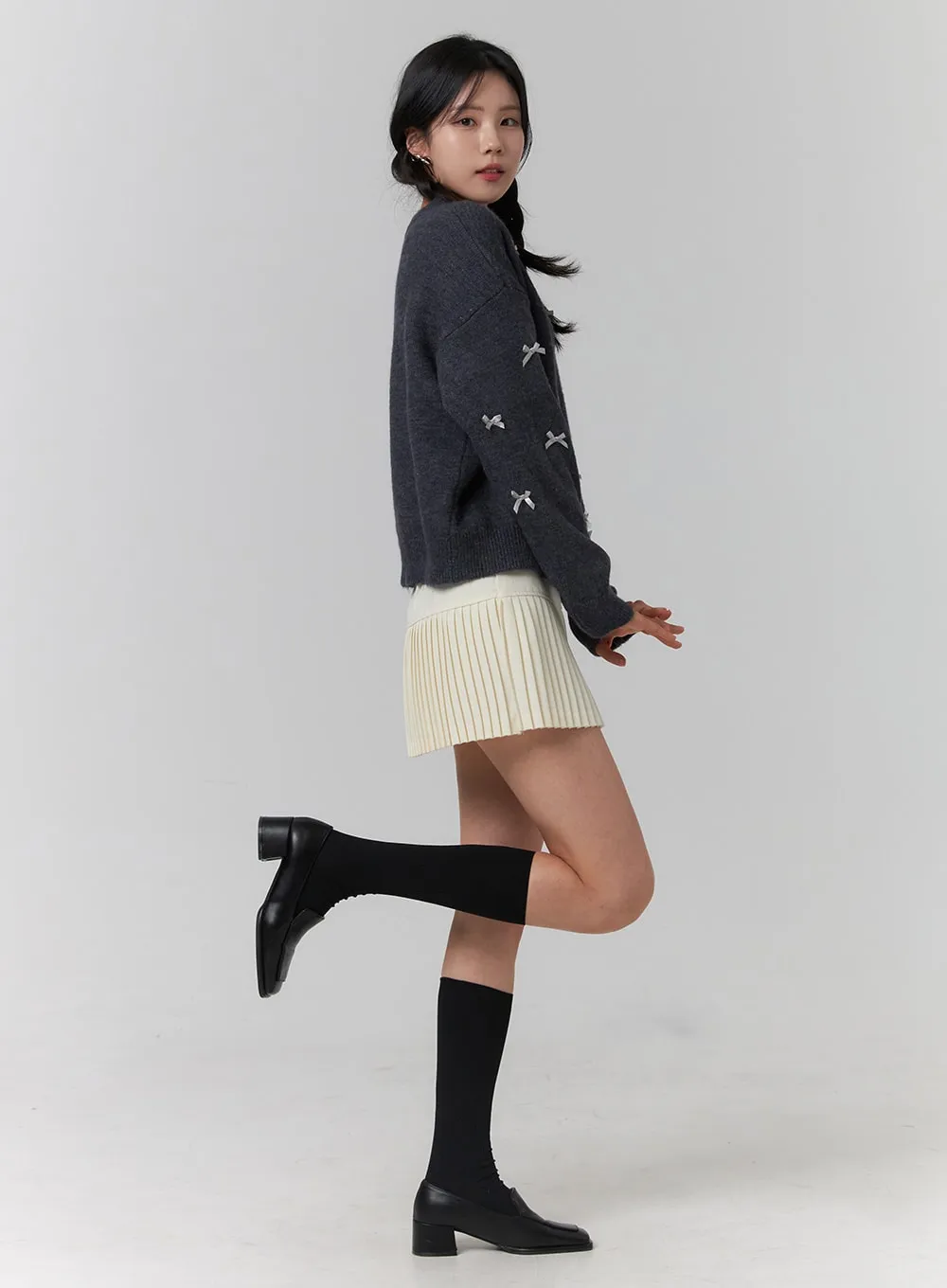 Ruffle Pleated Mini Skirt OJ417 sold by Lewkin