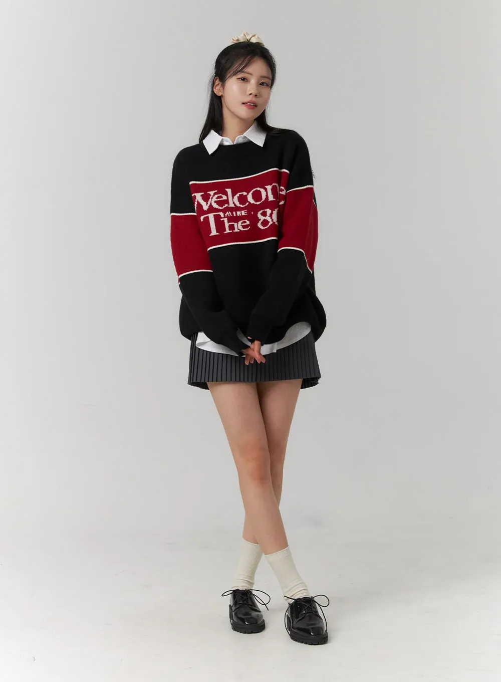 Ruffle Pleated Mini Skirt OJ417 sold by Lewkin product image thumbnail 5