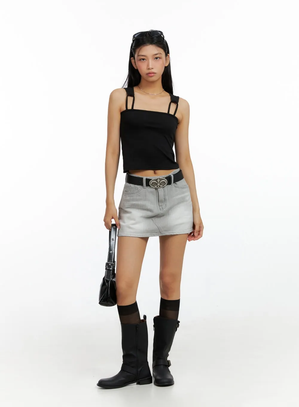 Buckle Faux Leather Boots IL419 sold by Lewkin product image thumbnail 2