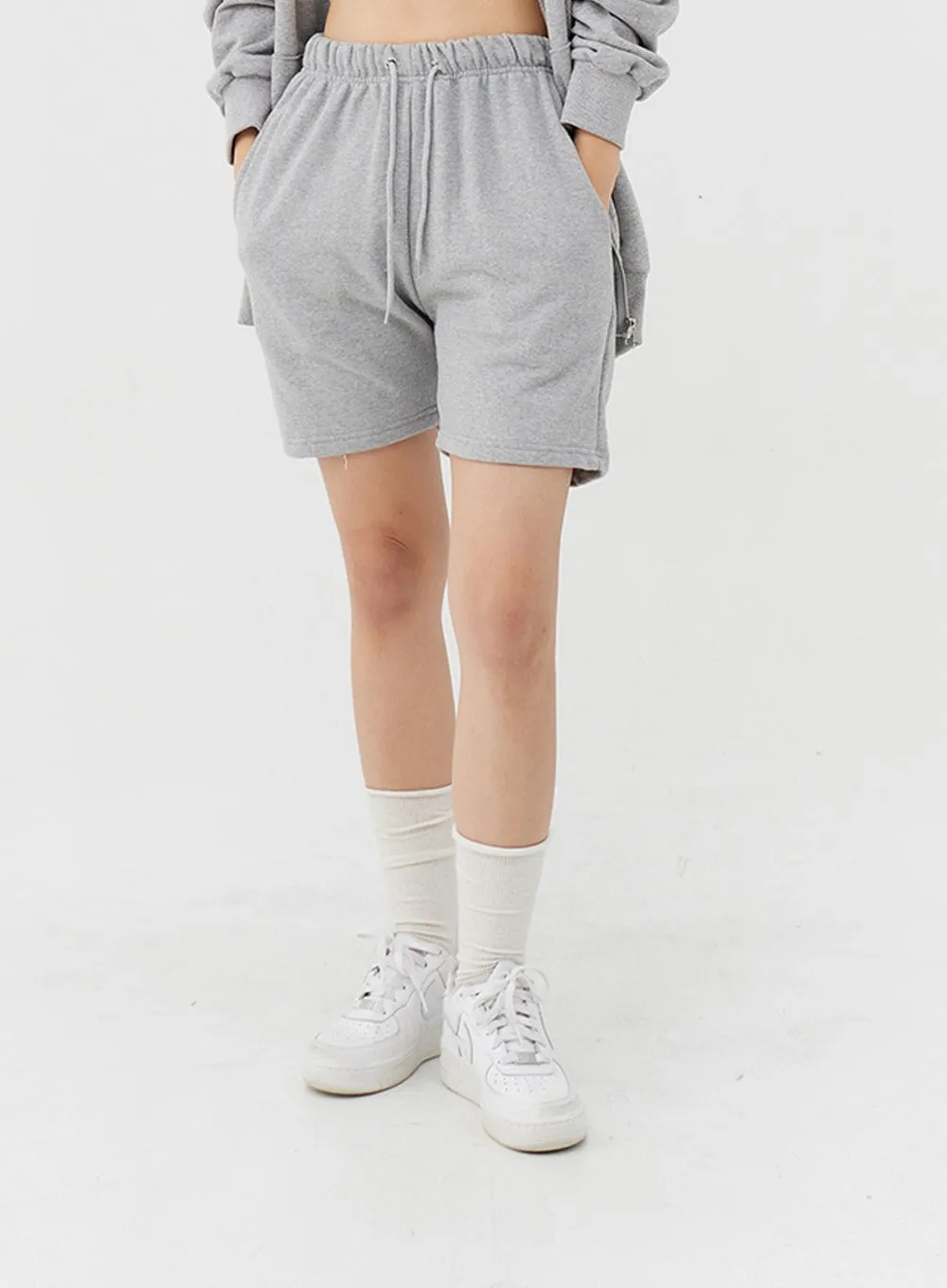 Basic Banded Sweat Shorts IG24 sold by Lewkin