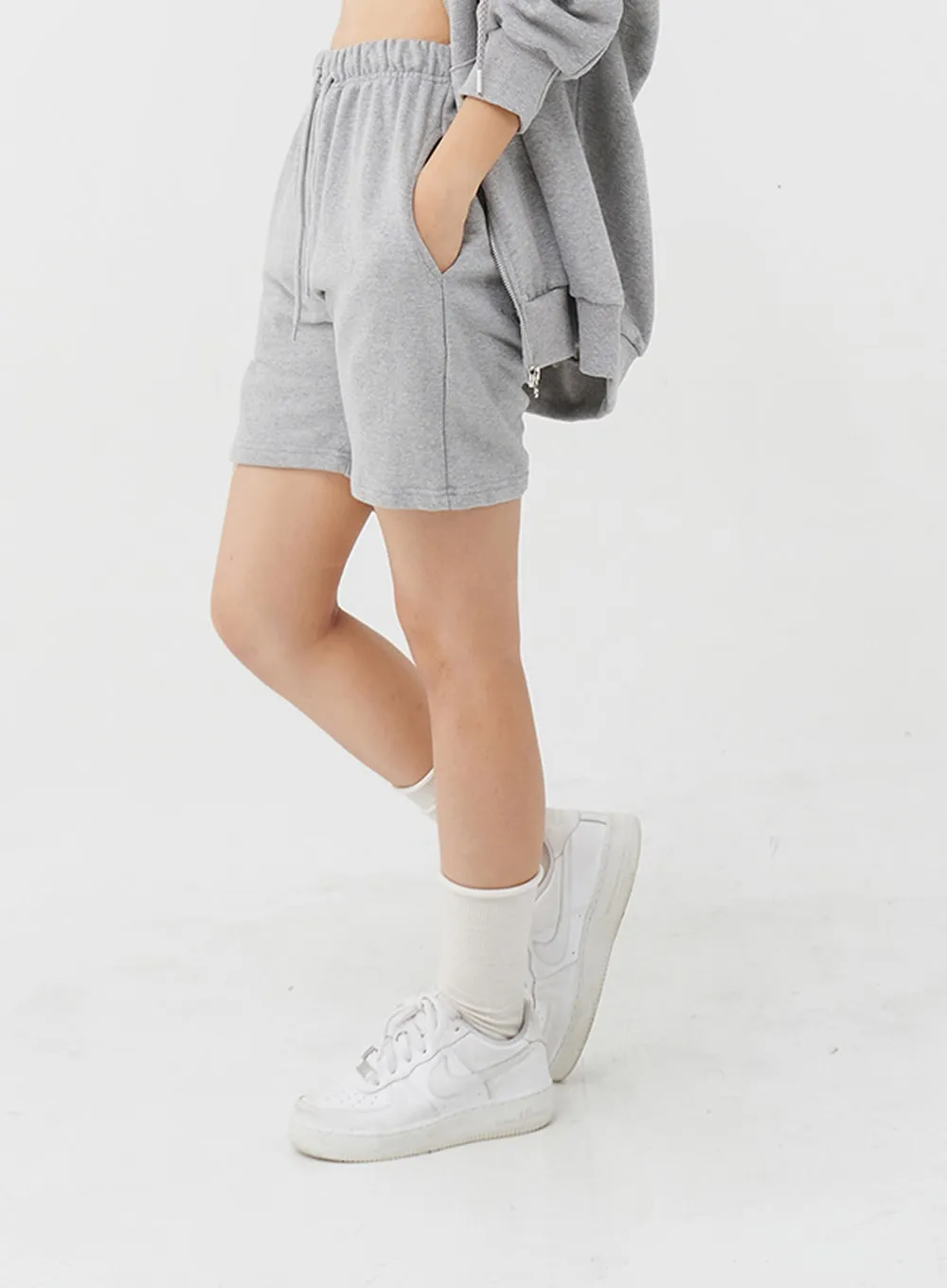 Basic Banded Sweat Shorts IG24 sold by Lewkin product image thumbnail 2