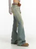 Low Waist Vintage Washed Bootcut Jeans CA416 sold by Lewkin