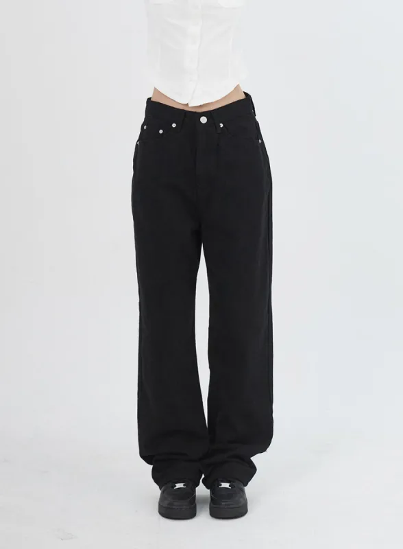 Wide Leg Cotton Pants IU313 sold by Lewkin