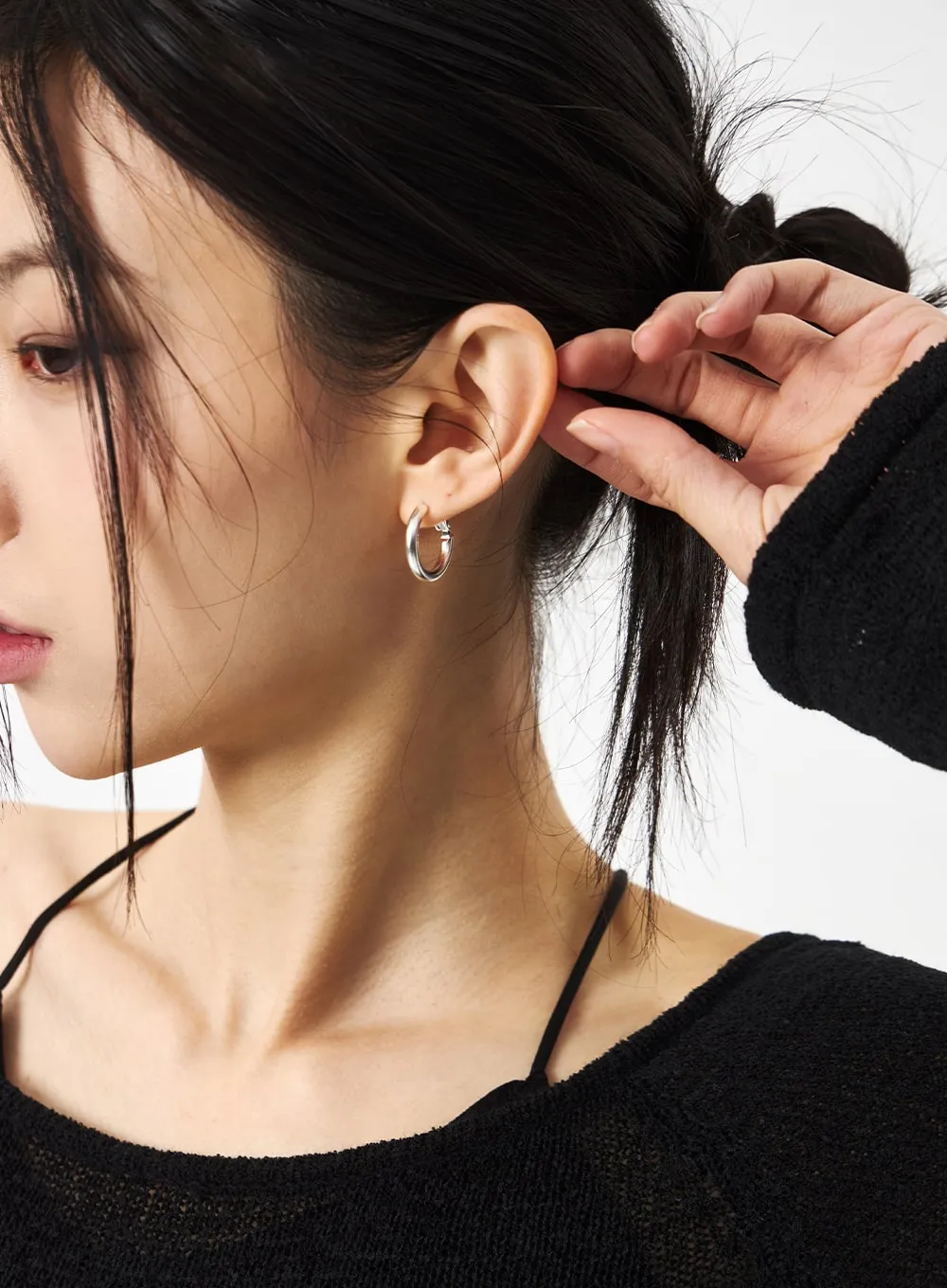 Simple Ring Earrings CA310 sold by Lewkin product image thumbnail 3