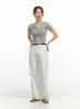 Slim Contrast Round Neck Top OU411 sold by Lewkin