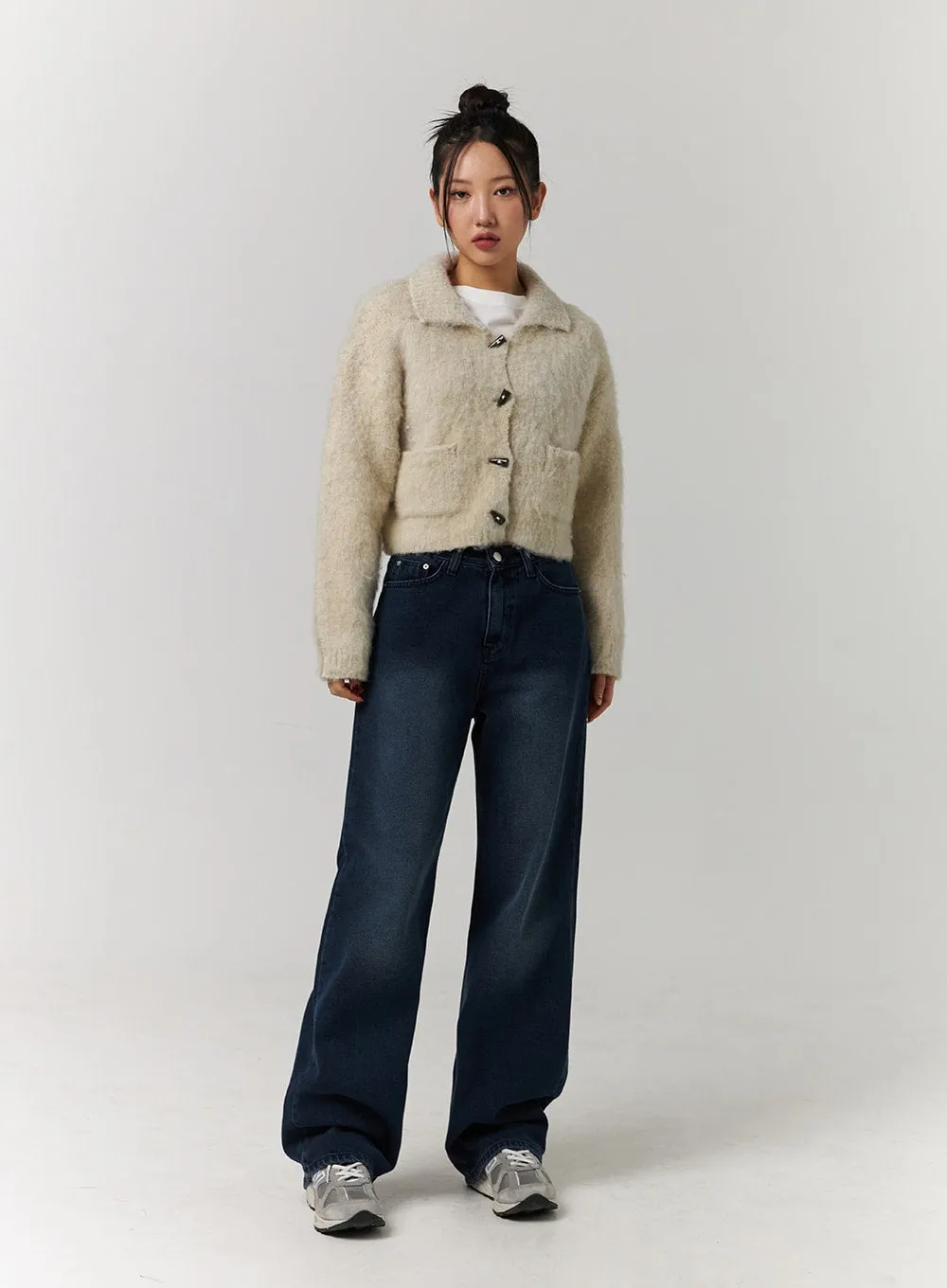 Washed Denim Wide Leg Jeans CD329 sold by Lewkin product image thumbnail 2