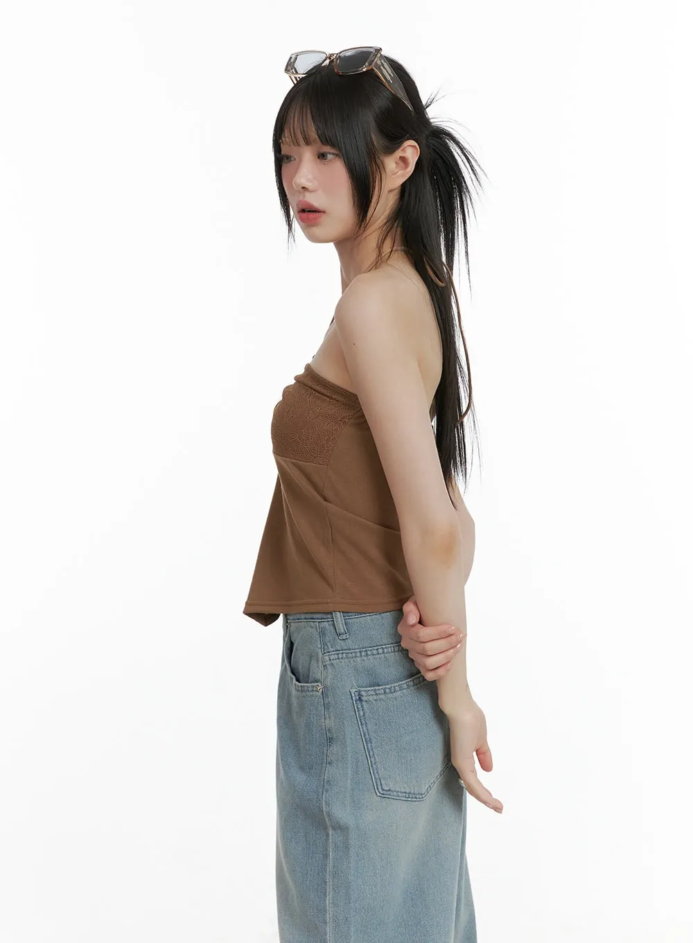 Sweetheart Beaded Halter Top CL412 sold by Lewkin product image thumbnail 4