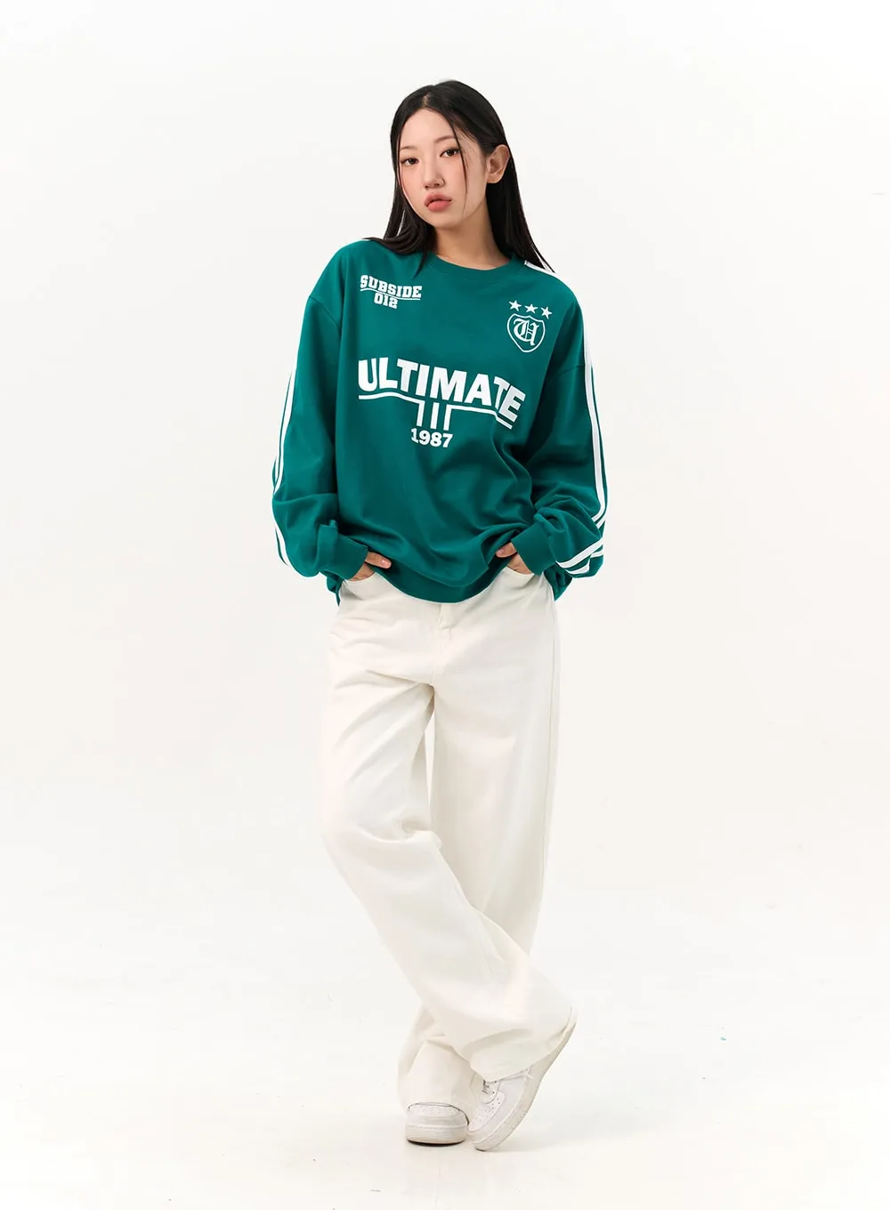 Cotton Wide-Fit Pants IO317 sold by Lewkin product image thumbnail 3