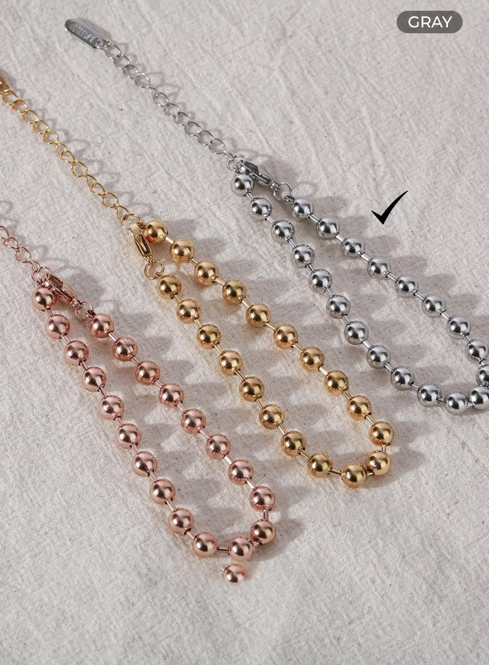 Bold Ball Chain Bracelet IL403 sold by Lewkin product image thumbnail 5