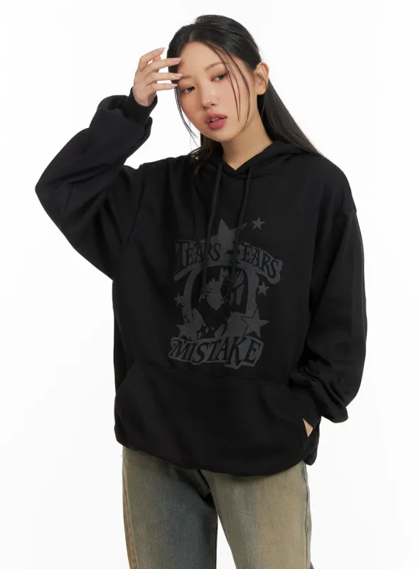 Oversized Graphic Hoodie CM419 sold by Lewkin