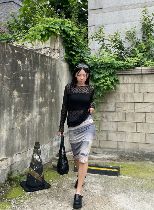 Printing Layer Dress CU27 sold by Lewkin