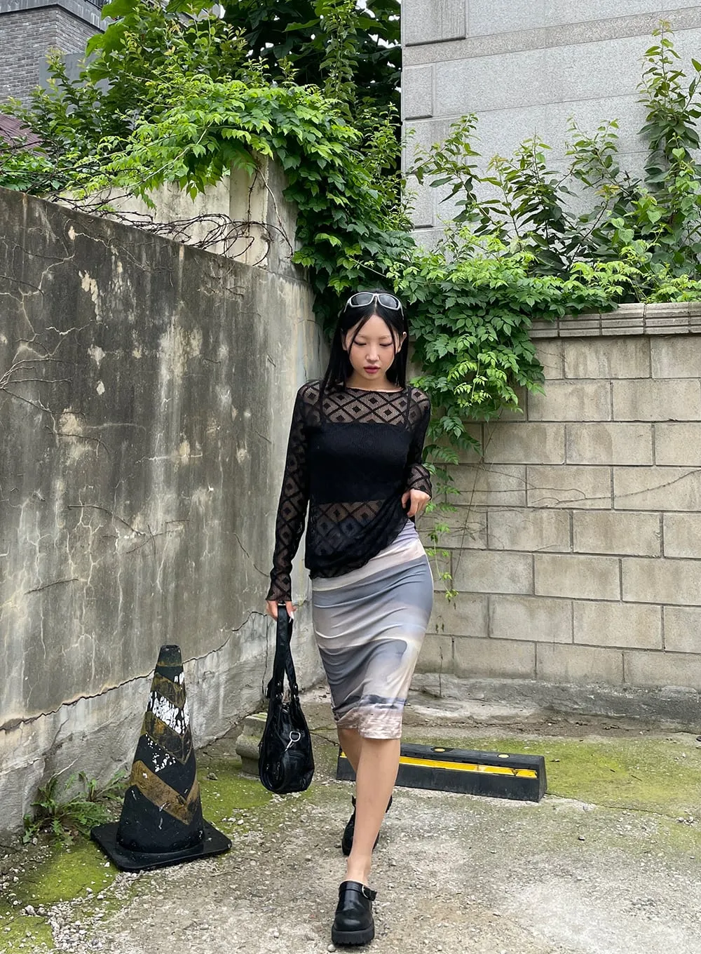 Printing Layer Dress CU27 sold by Lewkin