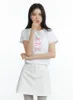 Balletcore Ribbon Graphic Top OF408 sold by Lewkin