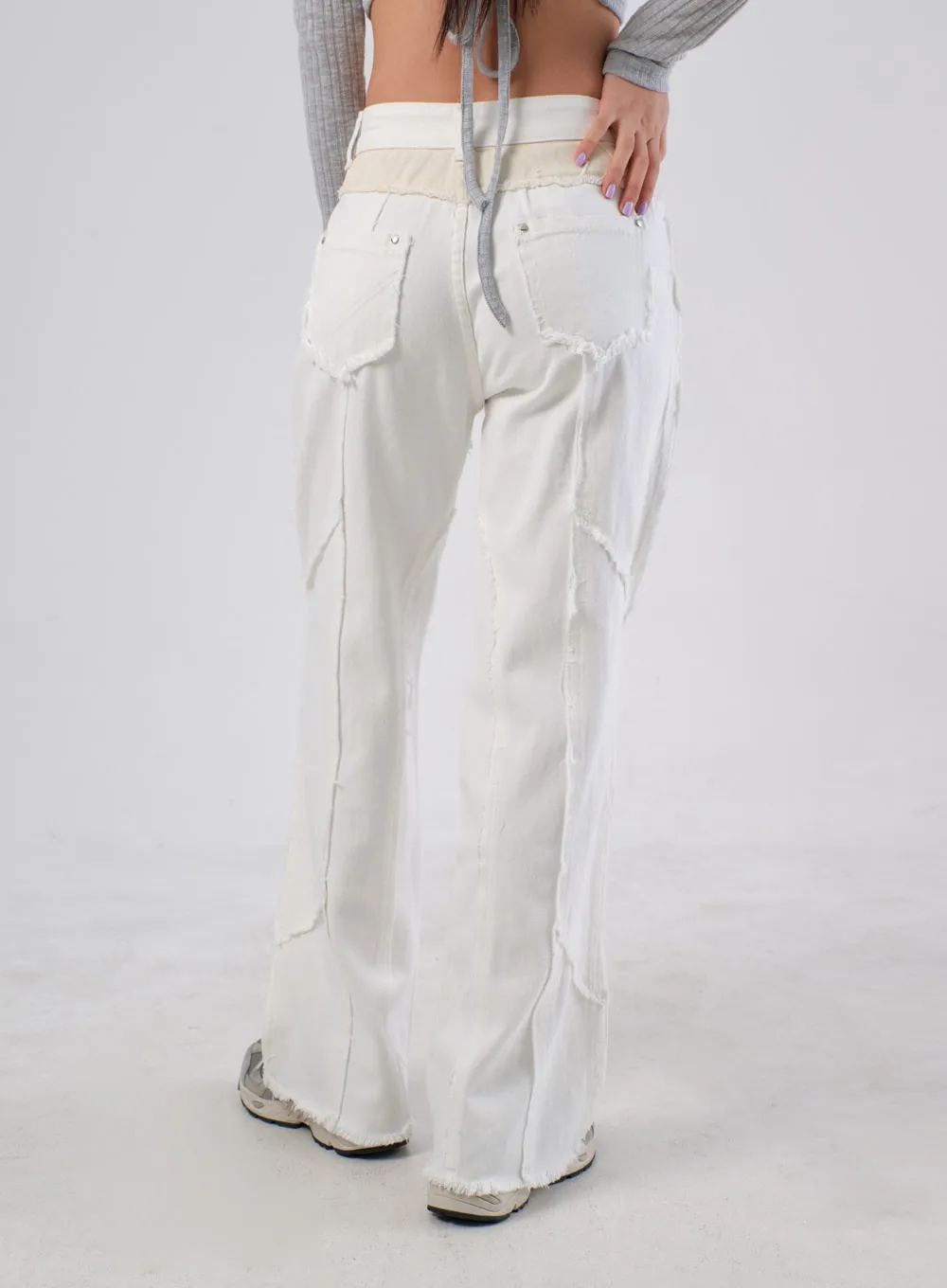 Snap Button Detail Pants IA305 sold by Lewkin product image thumbnail 5