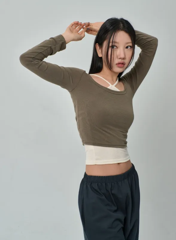 Scoop Neck Top IF314 sold by Lewkin