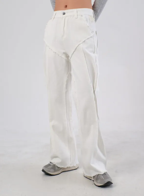 Snap Button Detail Pants IA305 sold by Lewkin