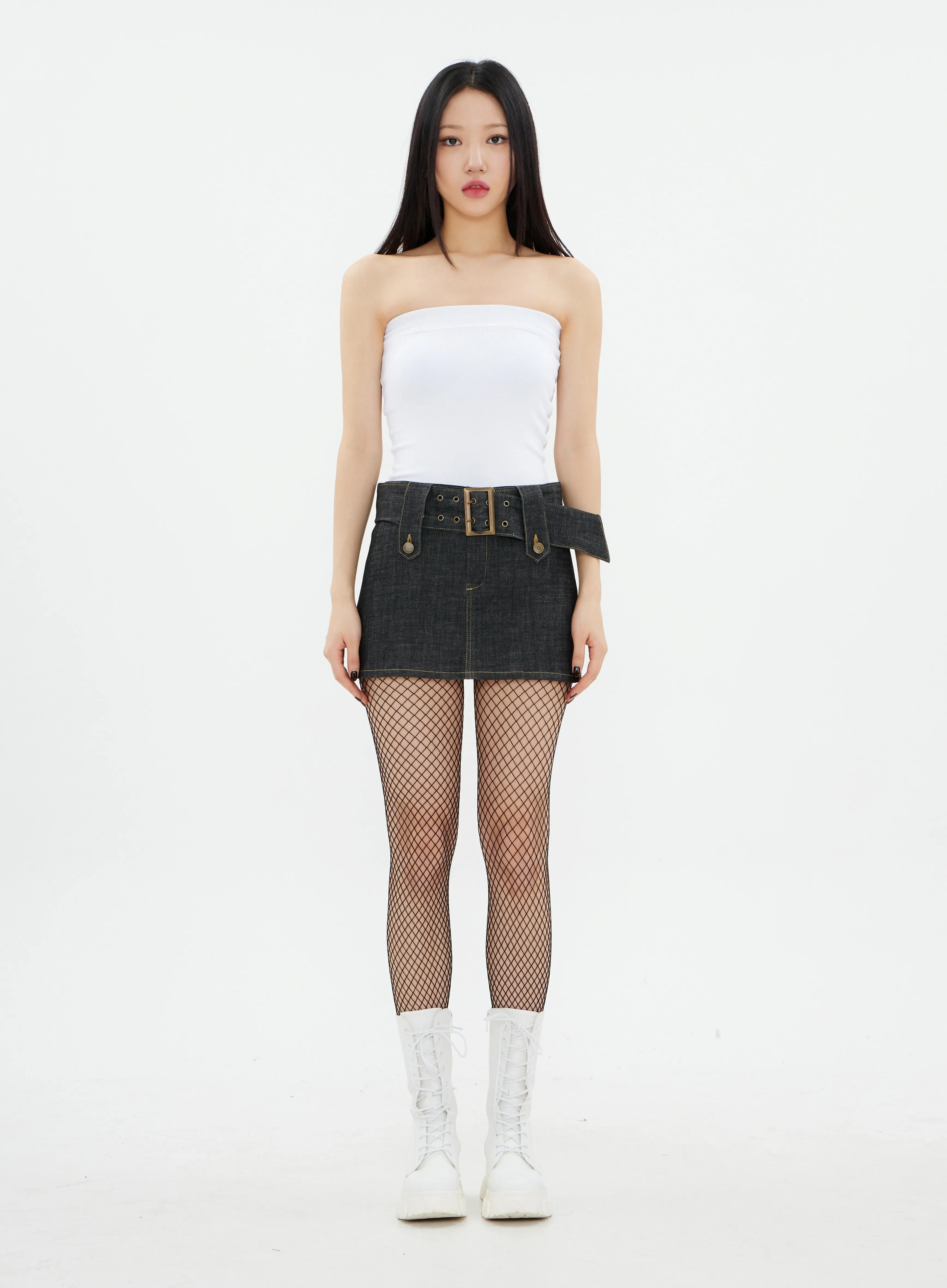 Essential Tube Top with Inner Bra Cap K2302 sold by Lewkin product image thumbnail 2