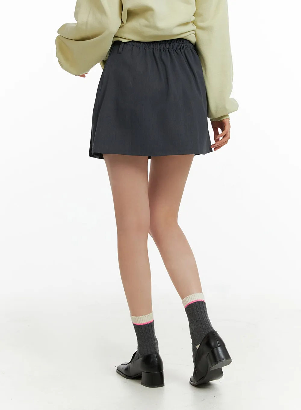 Pleated Mini Skirt OF415 sold by Lewkin product image thumbnail 5