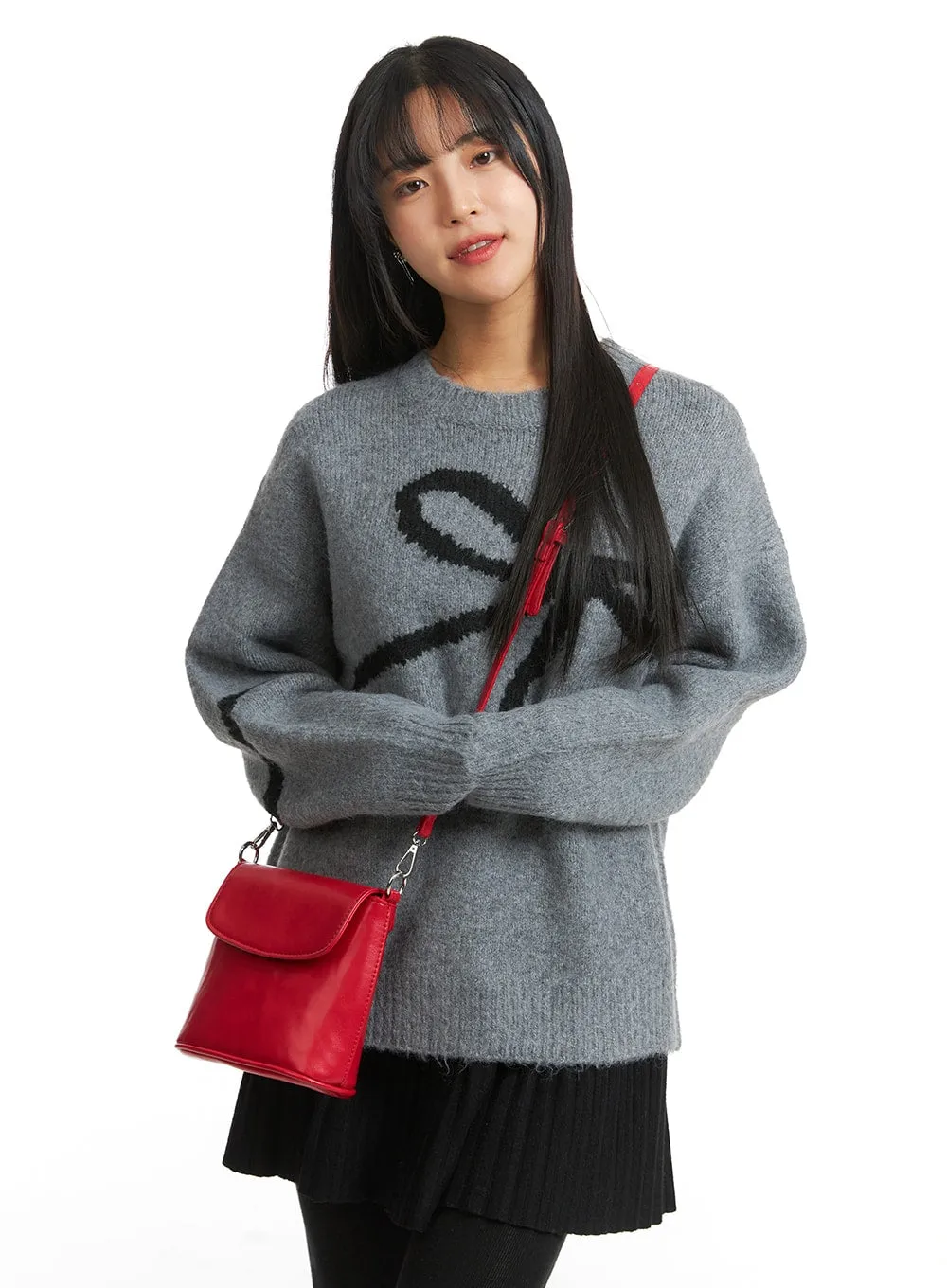 Faux Leather Crossbody Bag OJ405 sold by Lewkin product image thumbnail 2