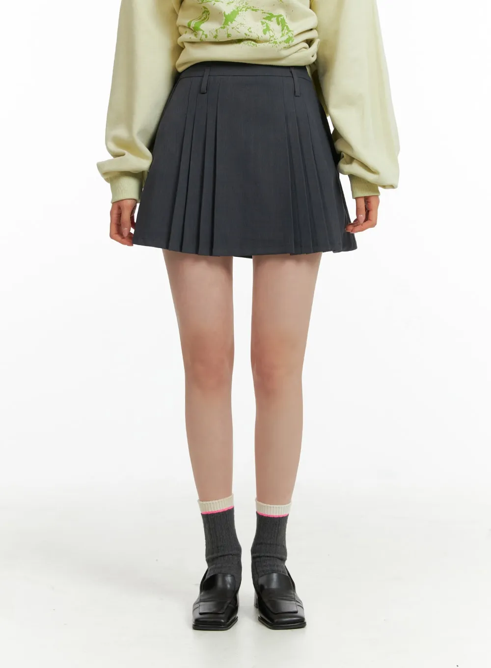 Pleated Mini Skirt OF415 sold by Lewkin product image thumbnail 2