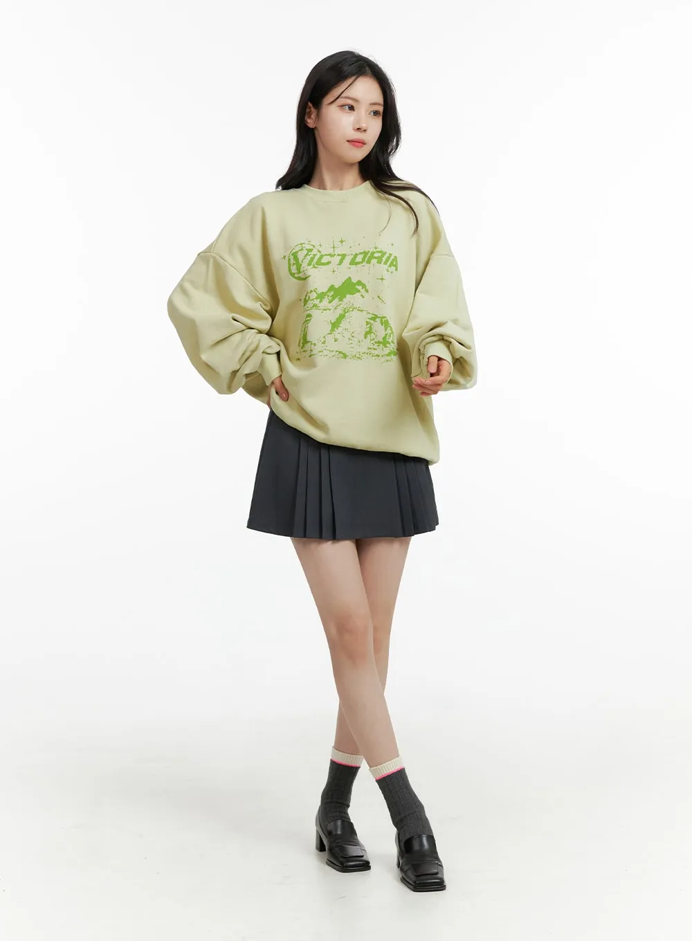 Pleated Mini Skirt OF415 sold by Lewkin product image thumbnail 3