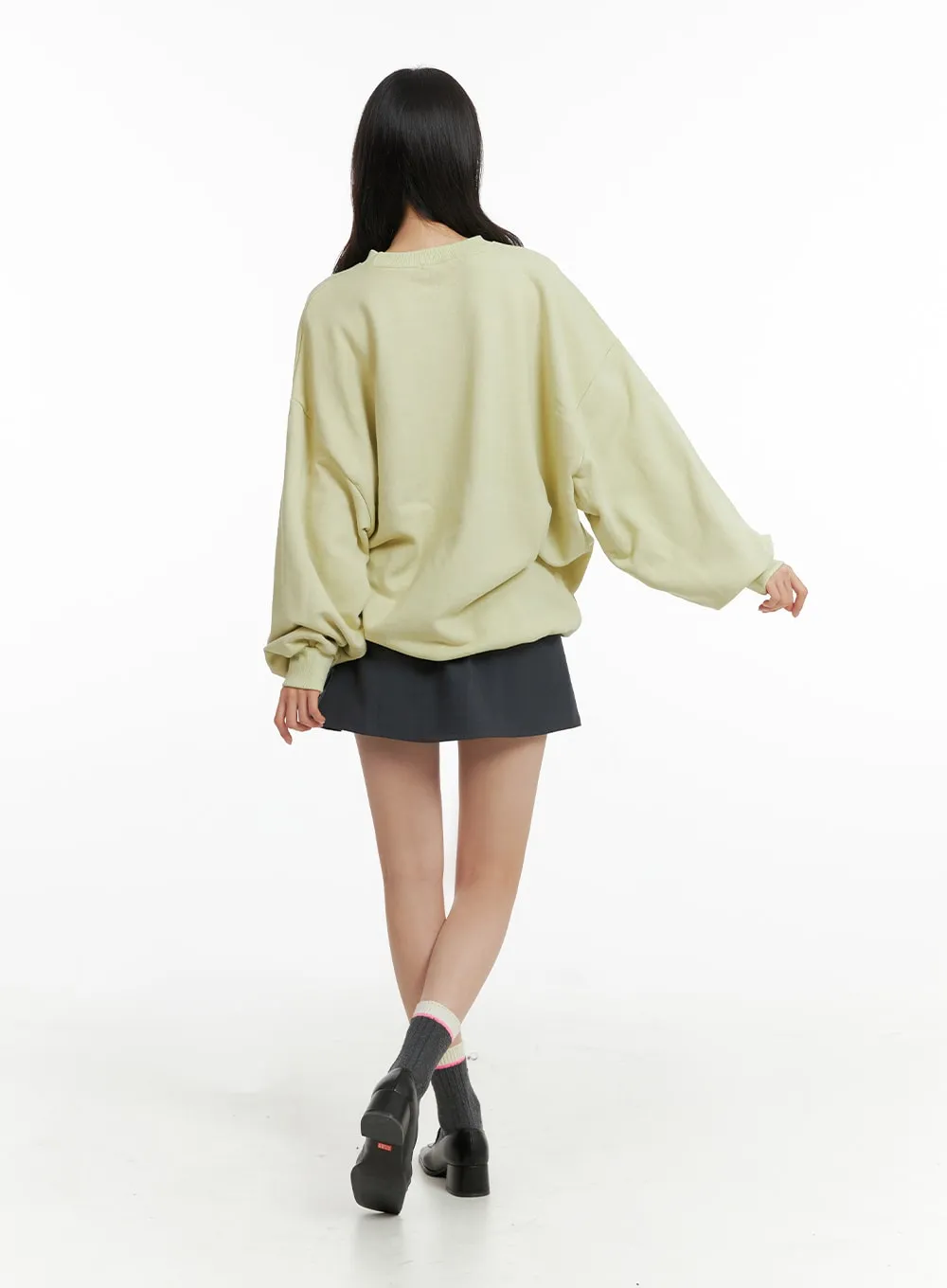 Pleated Mini Skirt OF415 sold by Lewkin product image thumbnail 4