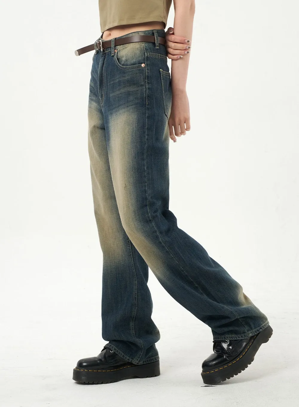 Vintage Wash Jeans CA327 sold by Lewkin product image thumbnail 5