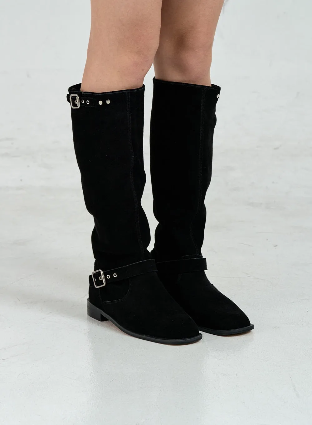 Two Buckle High Boots CO12 sold by Lewkin