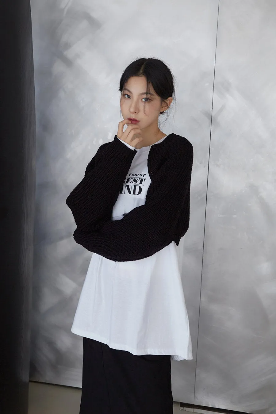 Knit Cardigan Shrug J24 sold by Lewkin product image thumbnail 2