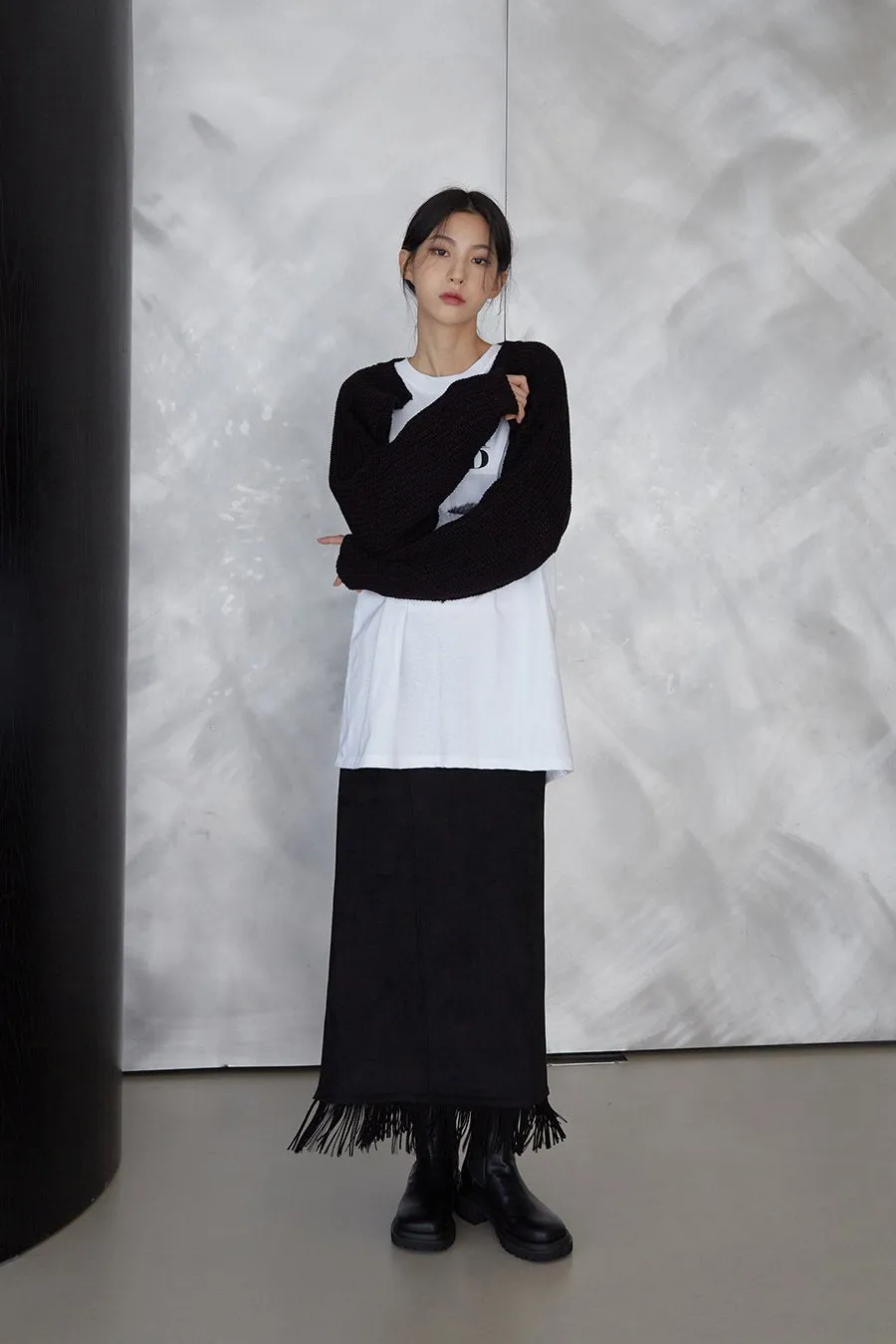 Knit Cardigan Shrug J24 sold by Lewkin product image thumbnail 4