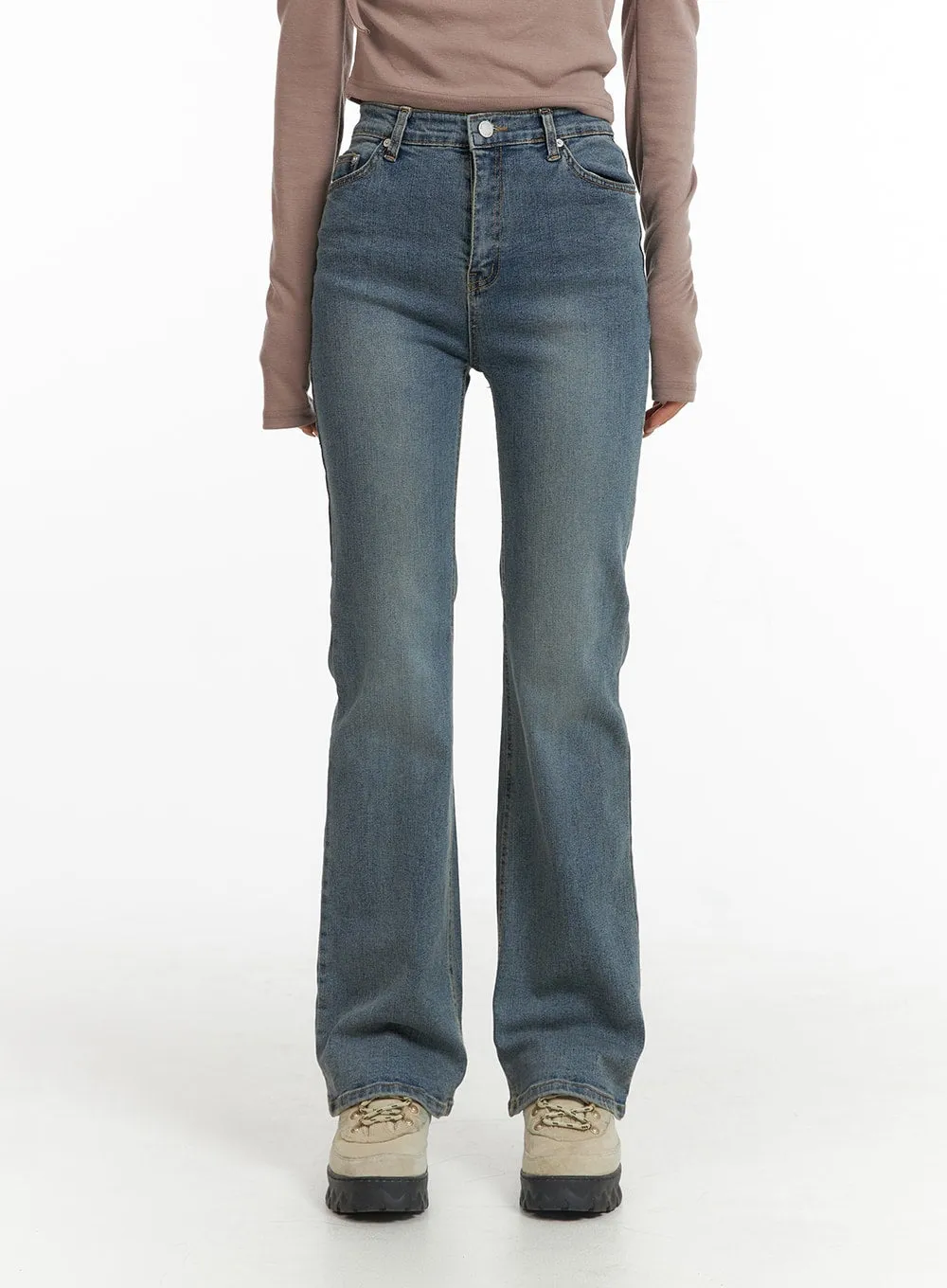 Slim Fit Bootcut Jeans CJ426 sold by Lewkin product image thumbnail 4