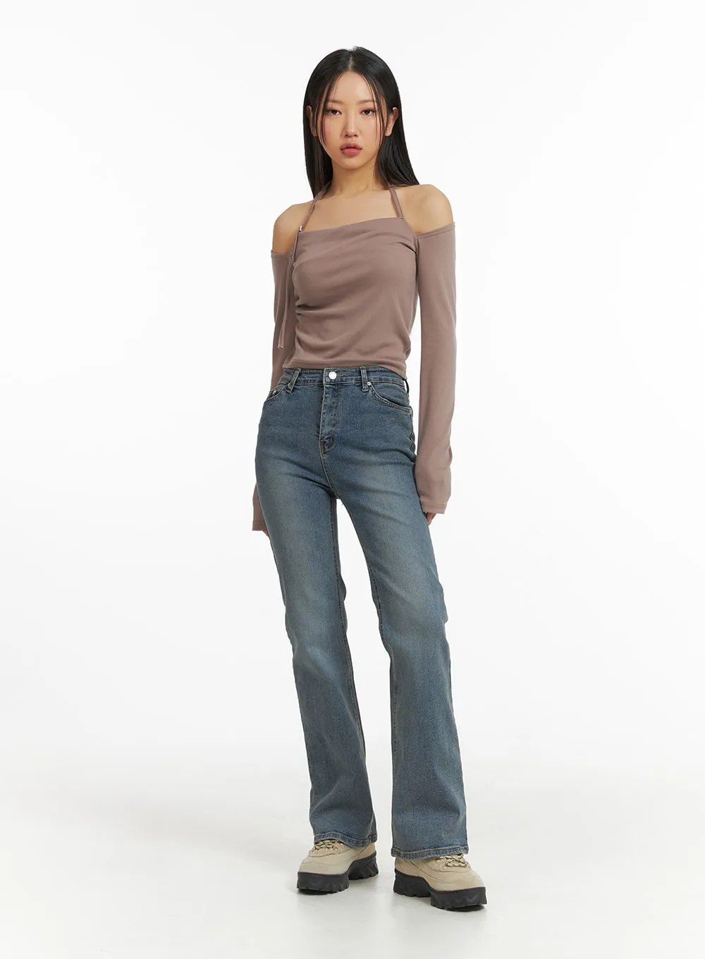 Slim Fit Bootcut Jeans CJ426 sold by Lewkin product image thumbnail 3