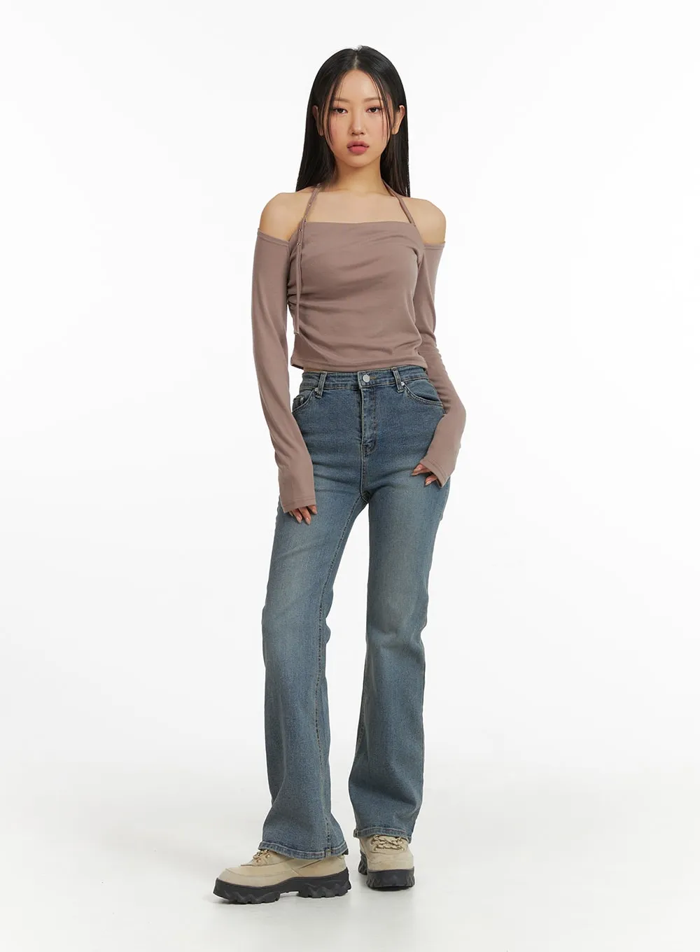Slim Fit Bootcut Jeans CJ426 sold by Lewkin product image thumbnail 2