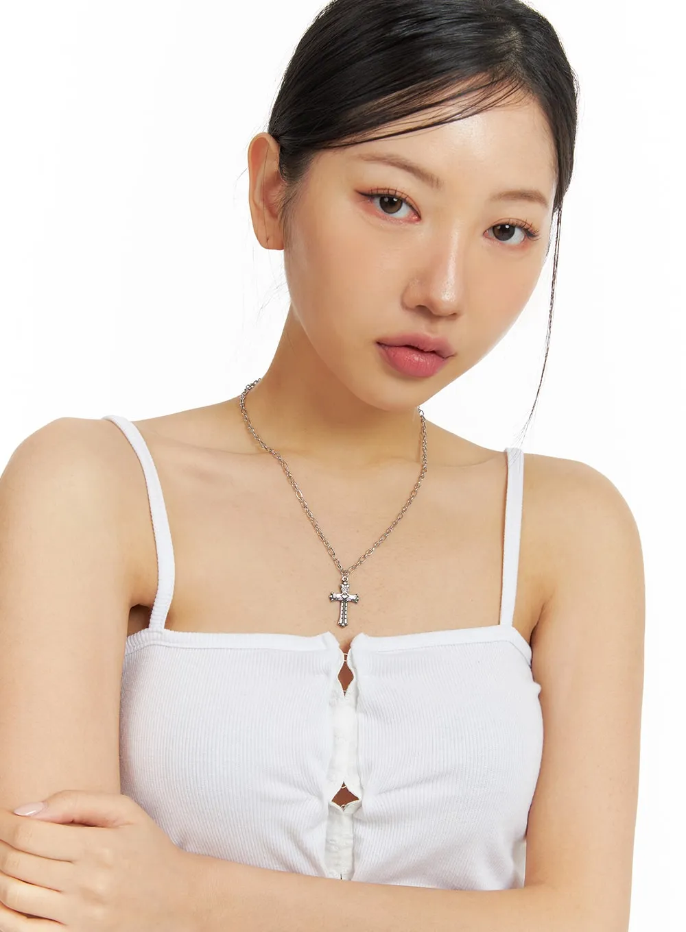 Cross Charm Necklace CF419 sold by Lewkin product image thumbnail 2