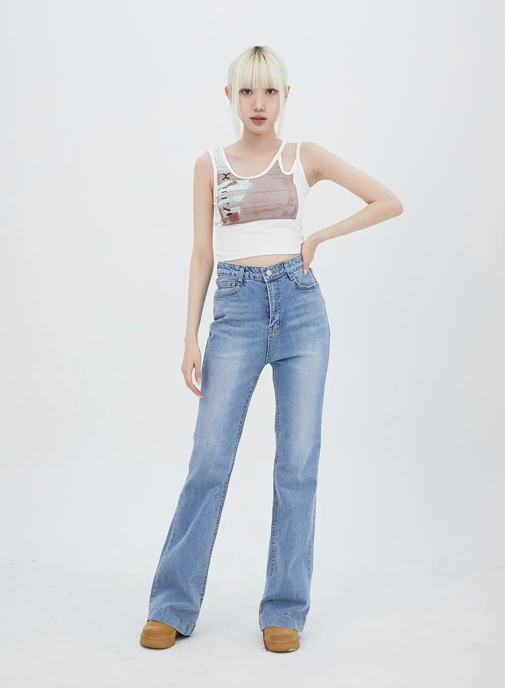 Cut Out Graphic Top IU313 sold by Lewkin product image thumbnail 3