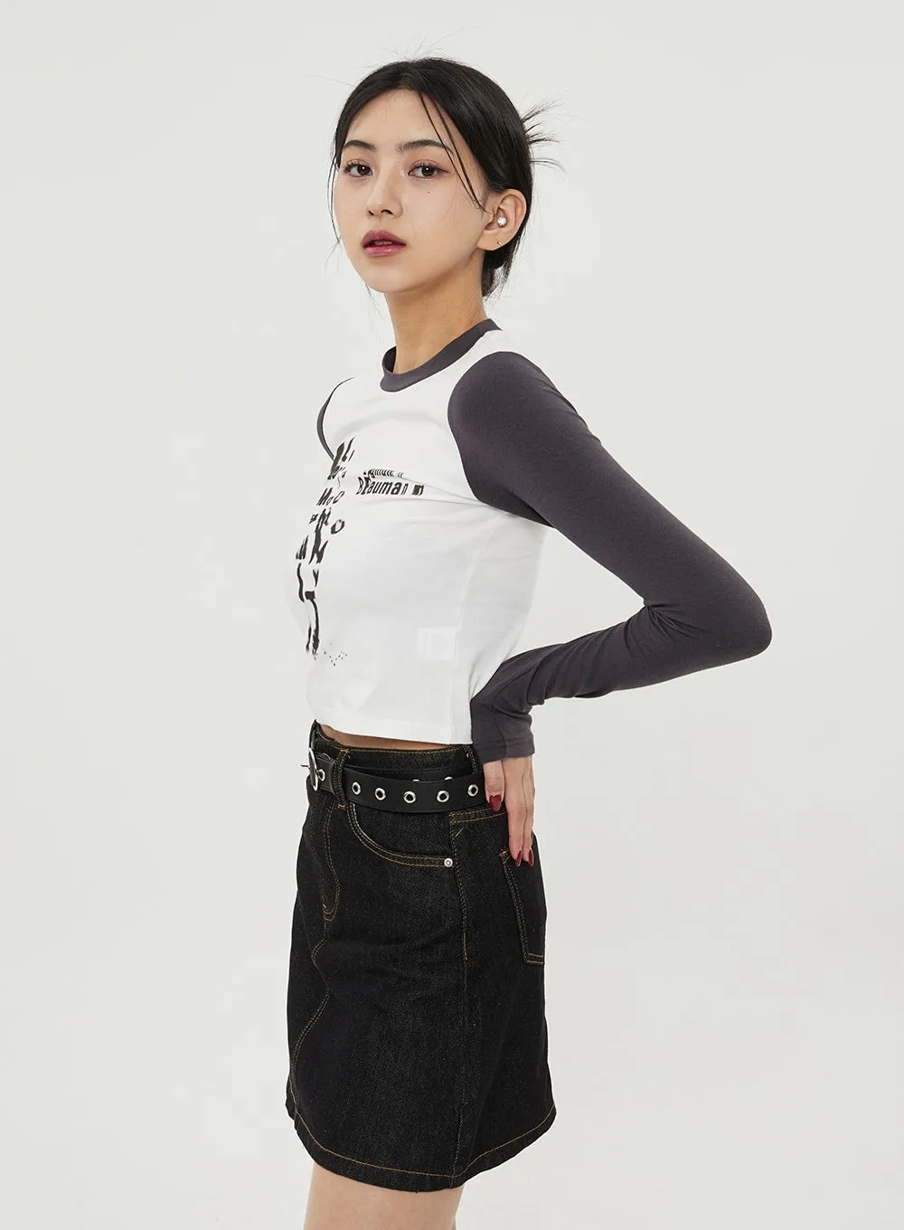 Two Color Graphic Top BF315 sold by Lewkin product image thumbnail 4