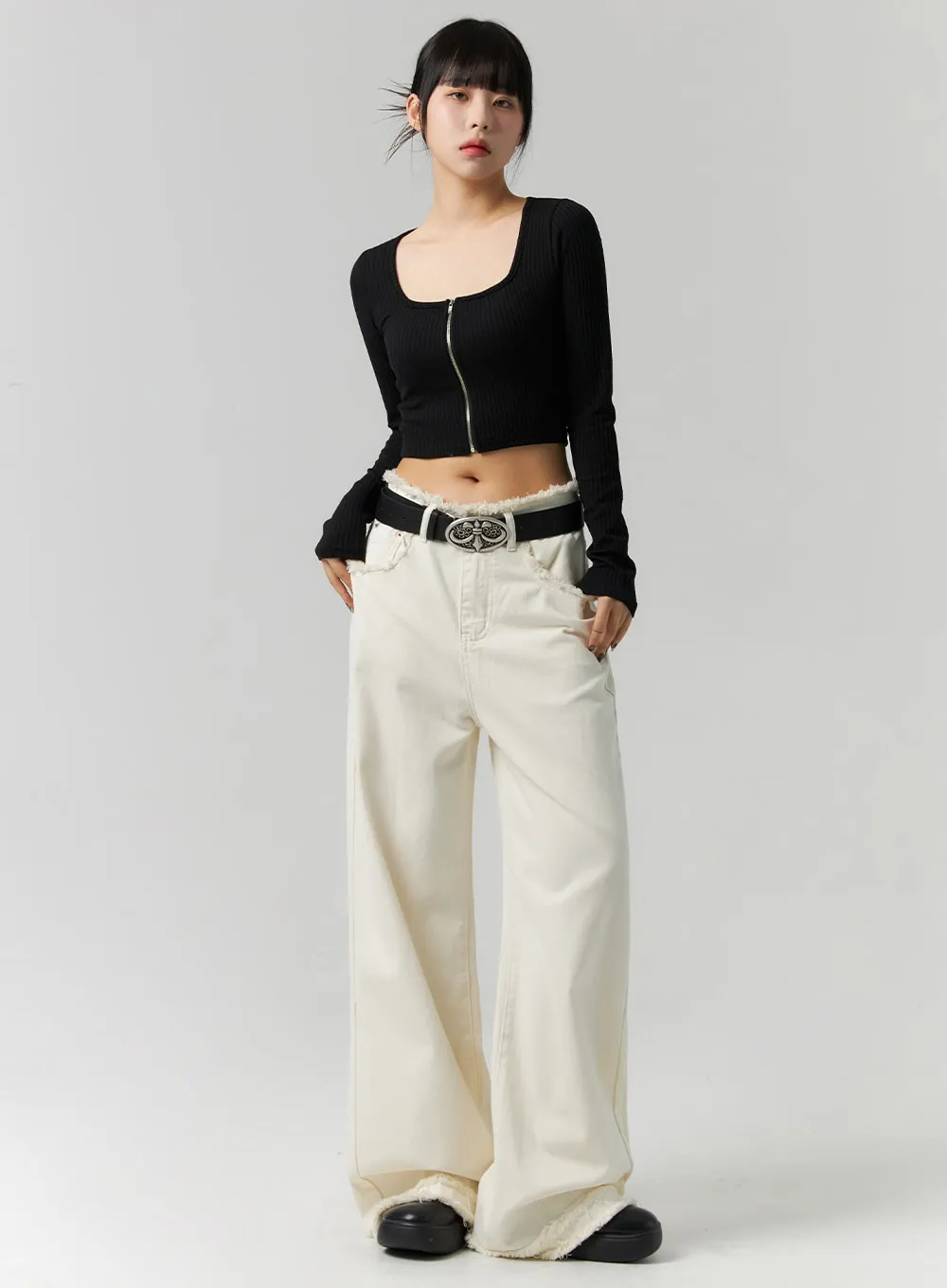 Cotton Wide Leg Pants CS318 sold by Lewkin