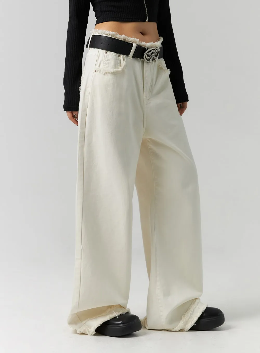 Cotton Wide Leg Pants CS318 sold by Lewkin product image thumbnail 5