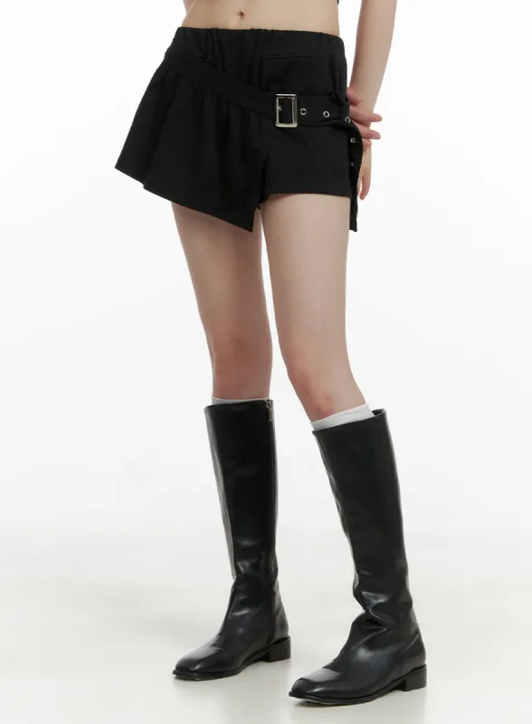Wrap Belted Skort CY428 sold by Lewkin