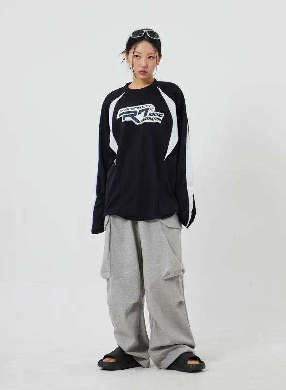 Baggy Cargo Track Pants Unisex CF327 sold by Lewkin